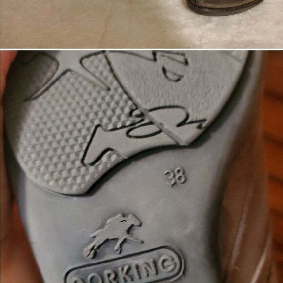 Dorking by Fluchos Vintage Brownish/Grey Mid Calf Leather Boots Sz 38/7.5 - Picture 15 of 16